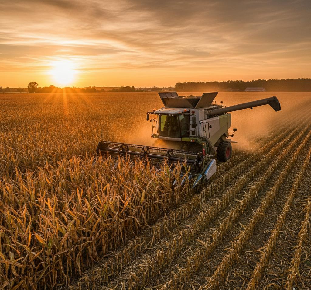  mechanical maize harvesting