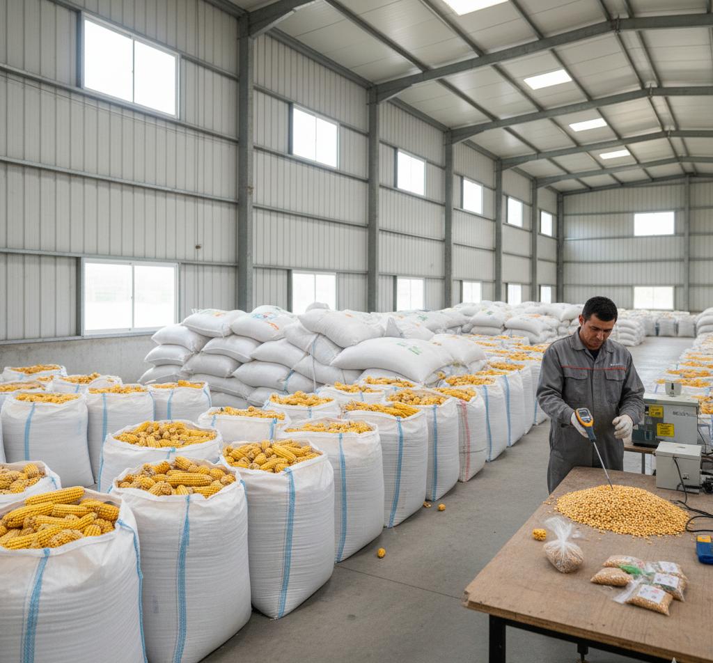 Hermetic maize storage bags