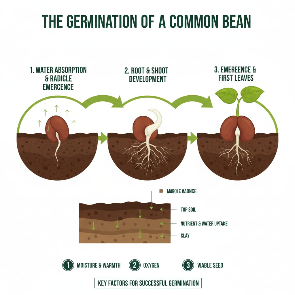 how to grow bean seeds || growing bean seeds || breaking bean seed dormancy