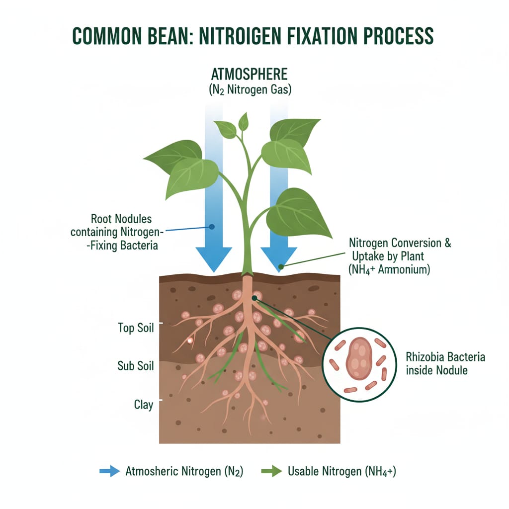 how beans fix nitrogen || nitrogen fixation in beans