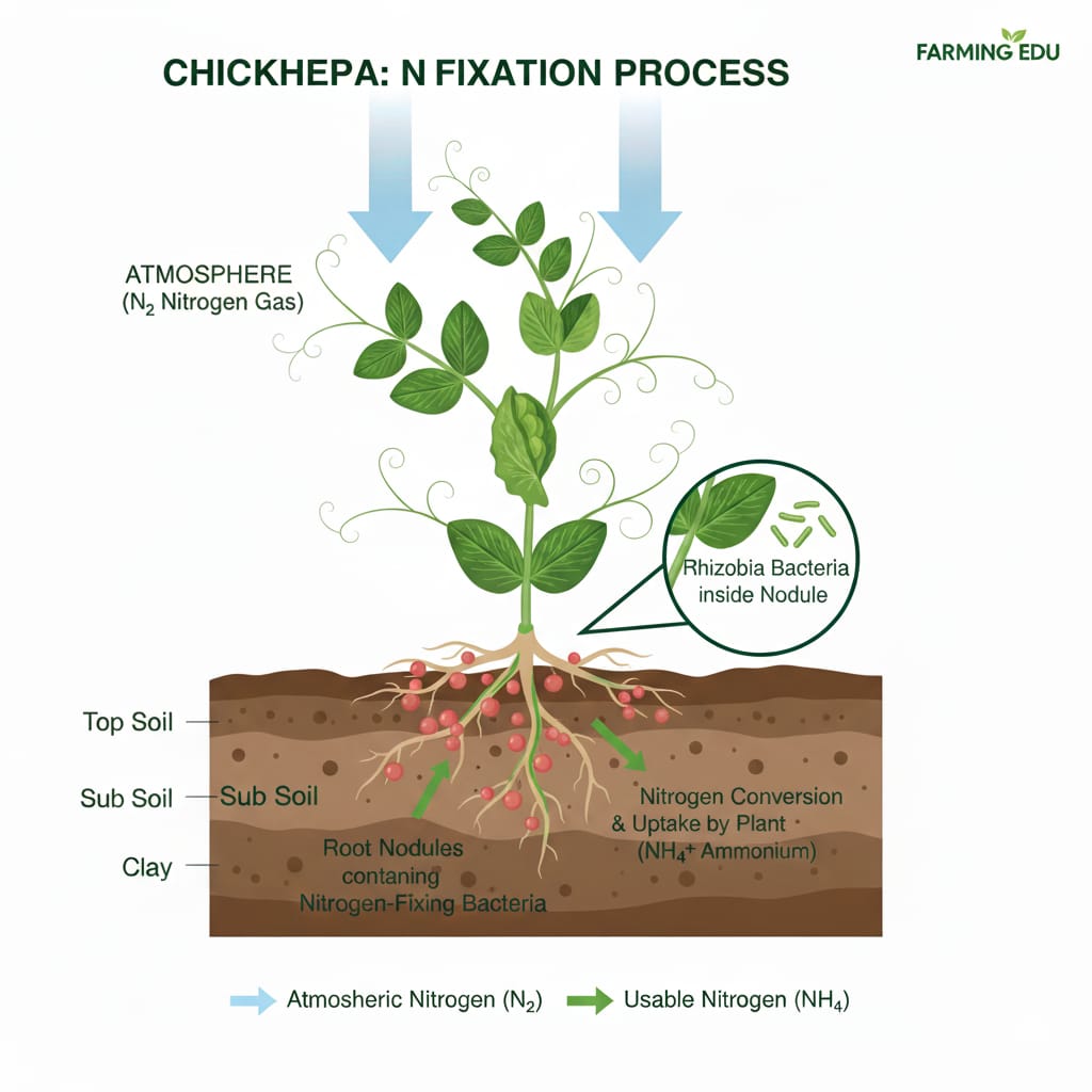 nitrogen fixation in chickpea
