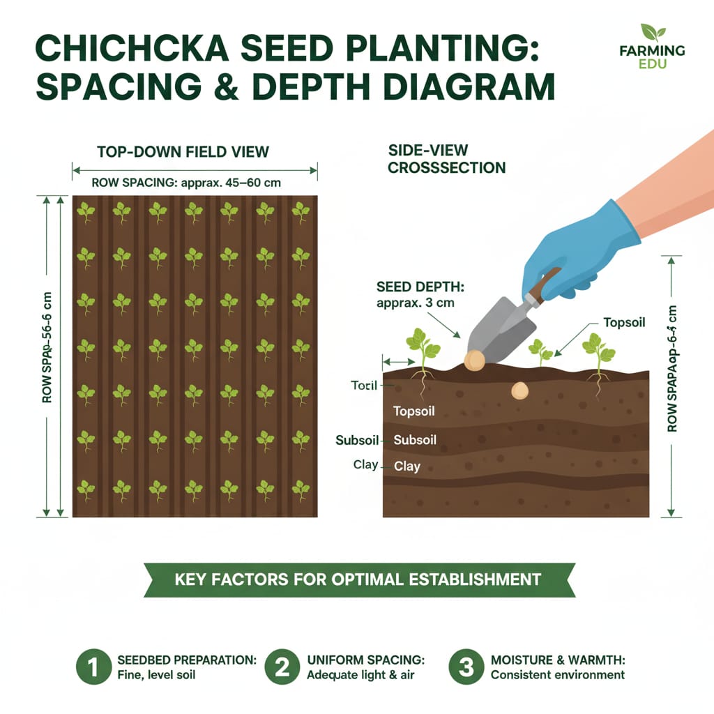 correct spacing for chickpeas || how to choose correct spacing for chickpeas