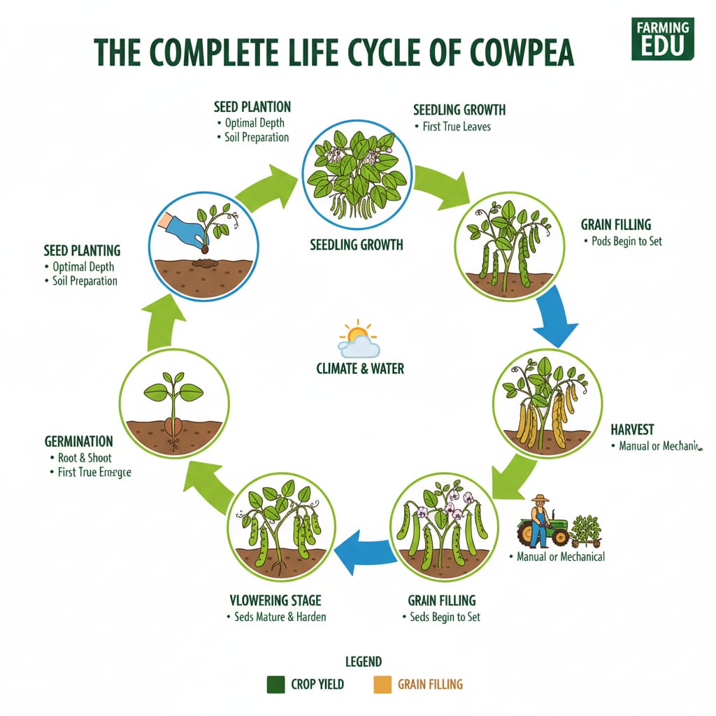 how to begin cowpeas farming in  2026 || cowpeas lifecycle